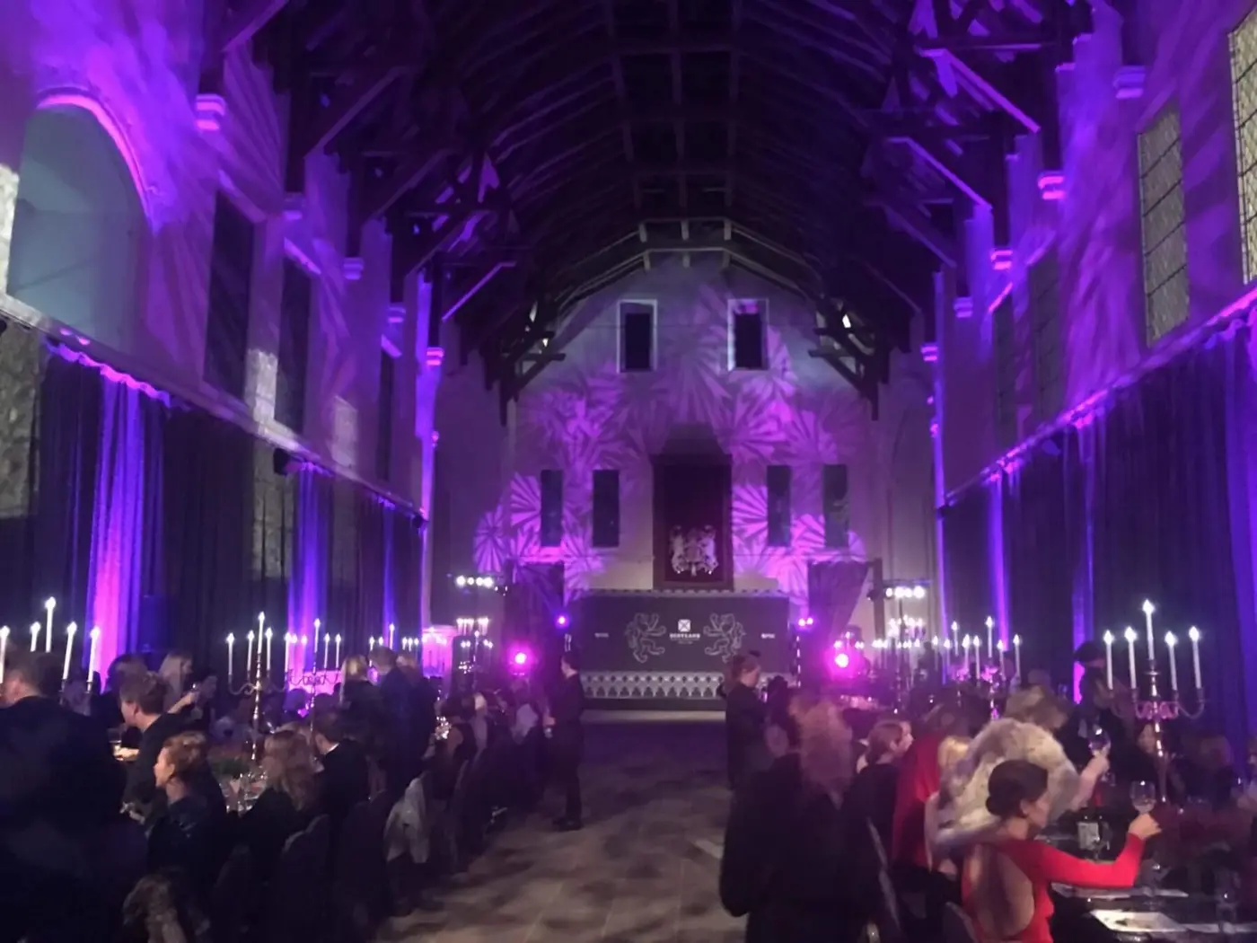 Events Dinner in Dark Room