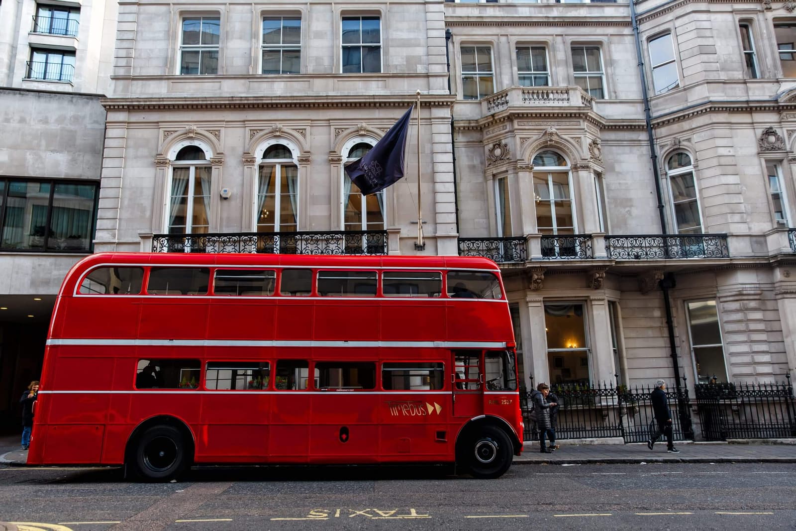 Classic Double Decker Bus in Red