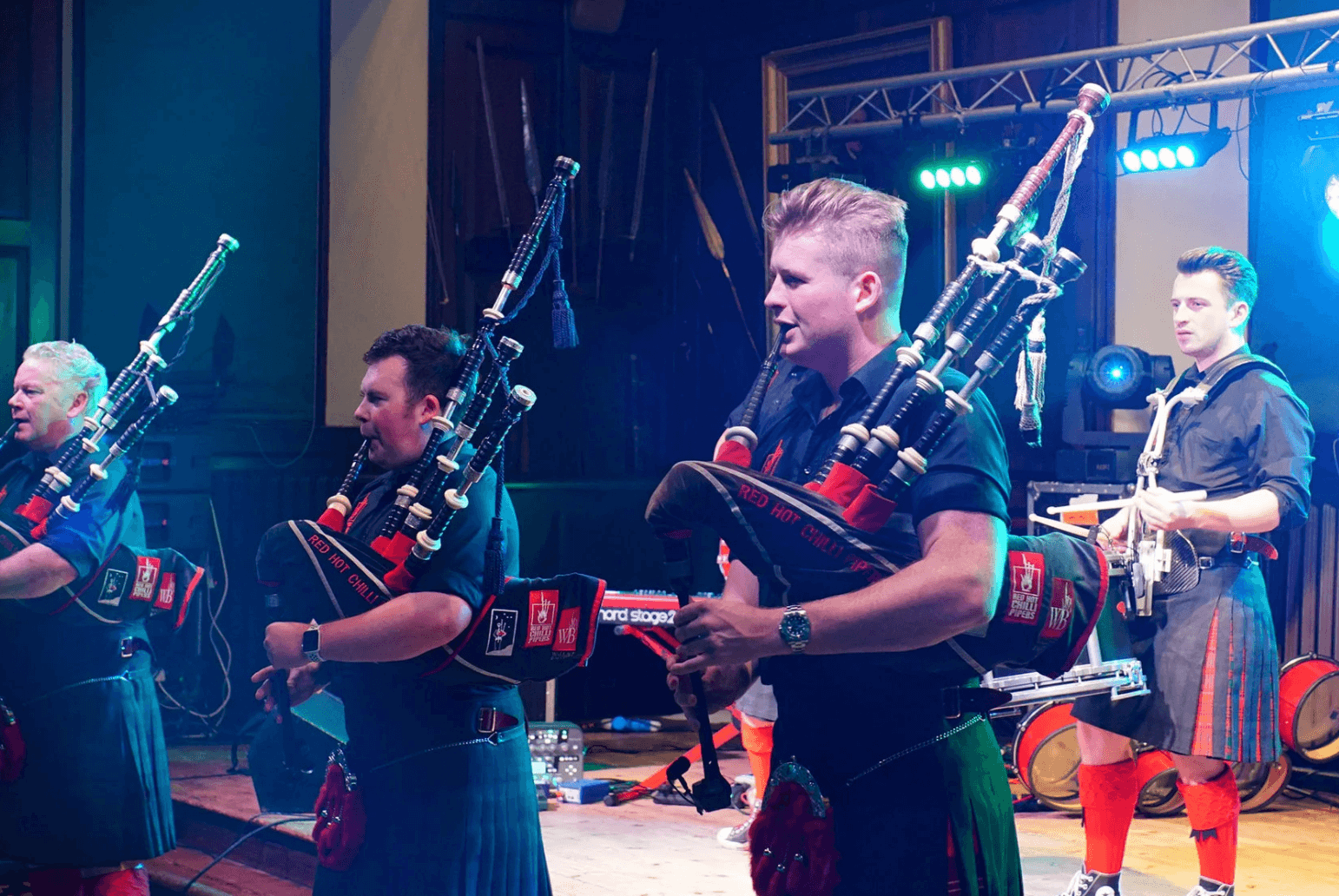Men Playing Bagpipes'